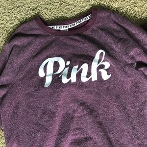 VS PINK light purple crew neck size L